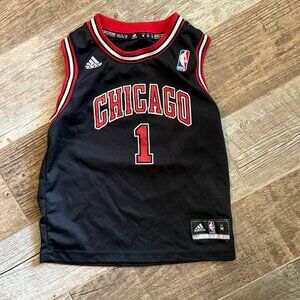 Derrick Rose Chicago Bulls NBA Jersey Youth 5/6y Boys adidas Black 2012 #1